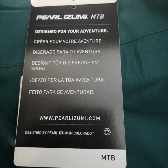 NWT Pearl Izumi Ladies Size 6 Green w/ Black Water Resistant Canyon Shorts - Picture 7 of 15